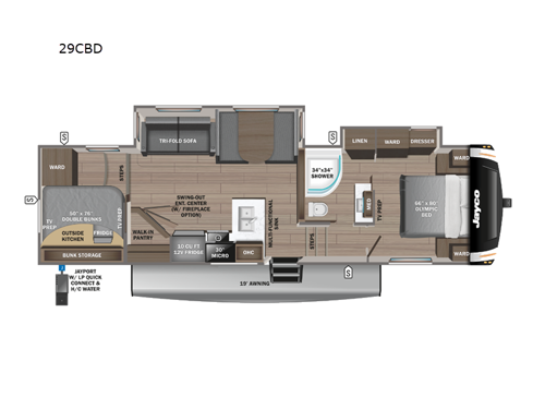 Eagle HT 29CBD Floorplan