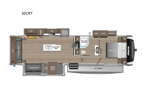 Eagle HT 30CRT Floorplan