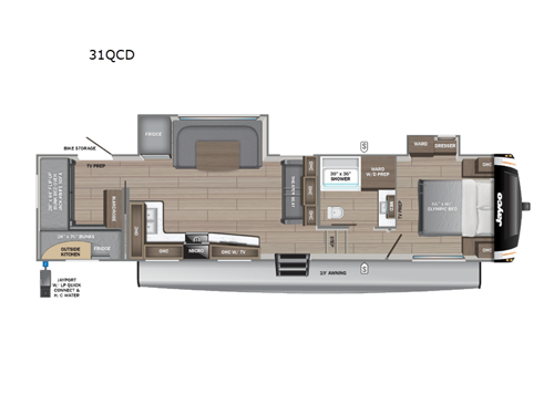 Eagle HT 31QCD Floorplan