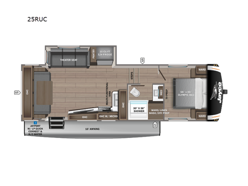 Eagle HT 25RUC Floorplan Image