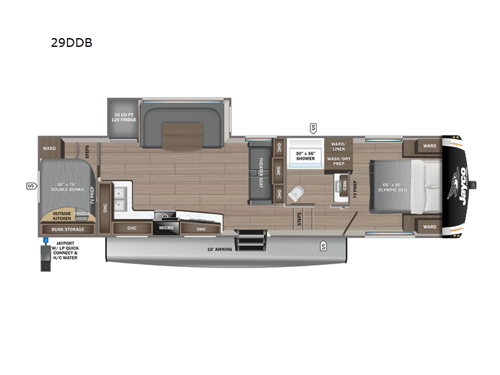 Eagle HT 29DDB Floorplan