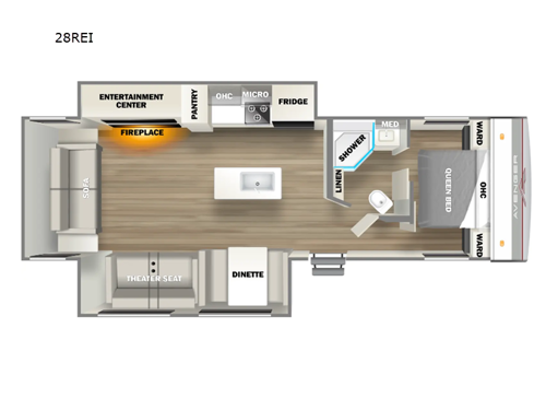 Avenger 28REI Floorplan Image