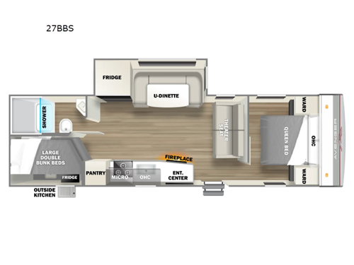 Avenger 27BBS Floorplan Image