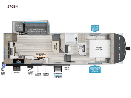 Reflection 150 Series 270BN Floorplan Image