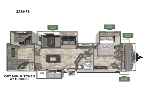 Puma 32BHFS Floorplan Image