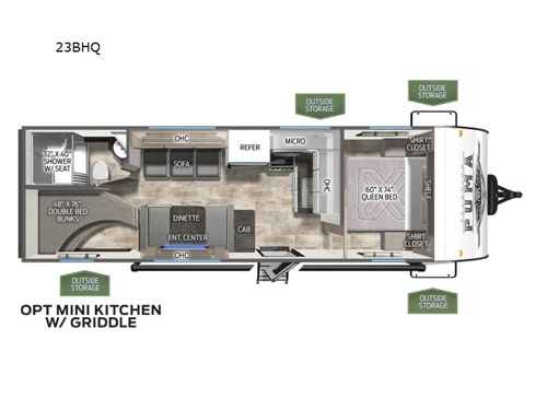 Puma 23BHQ Floorplan
