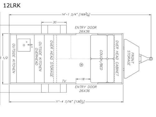 Little Buggy 12LRK Floorplan Image