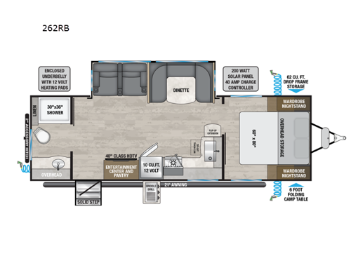 Delta 262RB Floorplan