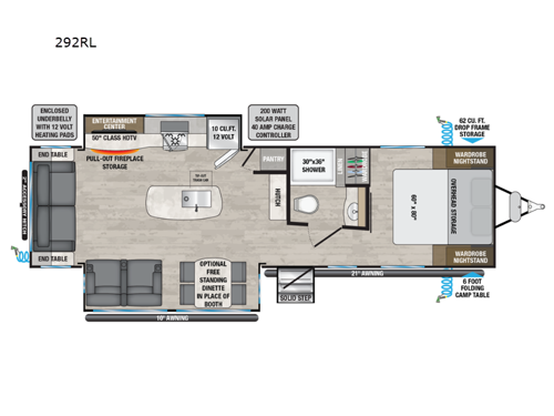 Delta 292RL Floorplan