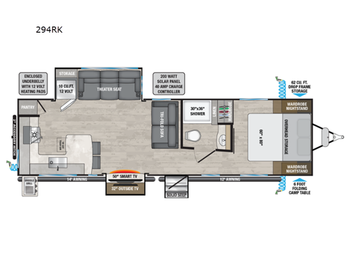 Delta 294RK Floorplan