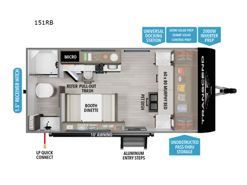 Transcend One 151RB Floorplan