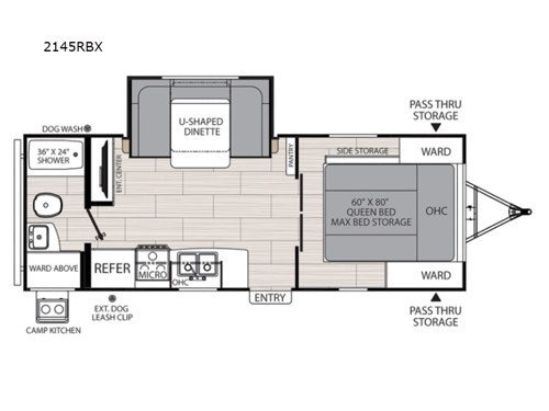 Northern Spirit XTR 2145RBX Floorplan Image