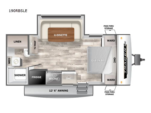 Tracer 190RBSLE Floorplan Image