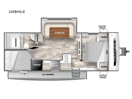 Tracer 240BHSLE Floorplan Image