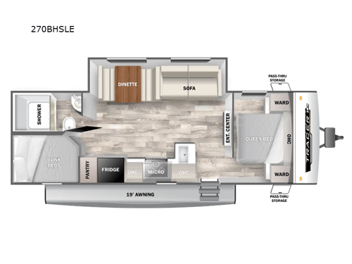 Tracer 270BHSLE Floorplan Image