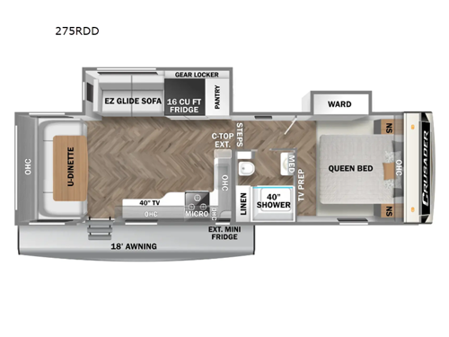 Crusader 275RDD Floorplan Image