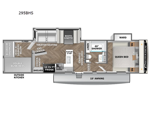 Crusader 295BHS Floorplan Image