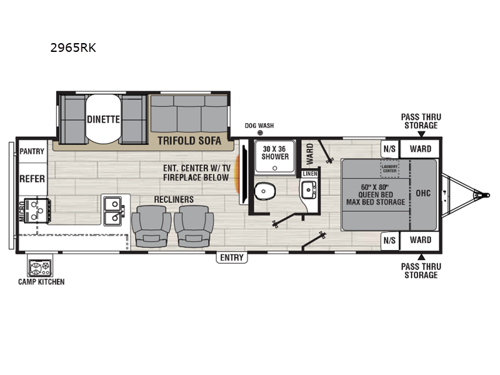 Northern Spirit Ultra Lite 2965RK Floorplan Image