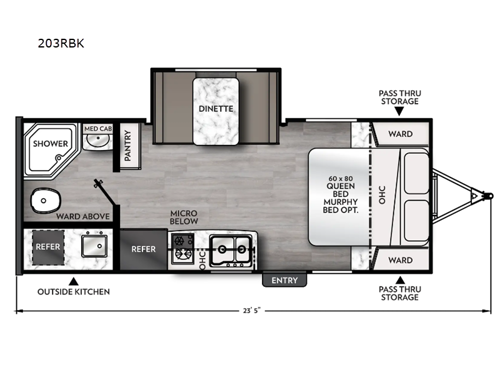 Apex Nano 203RBK Floorplan Image