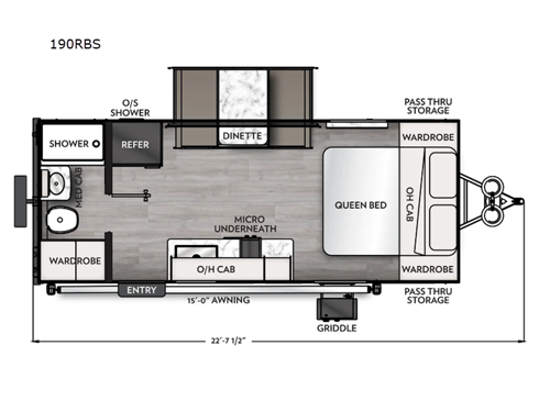 Apex Nano 190RBS Floorplan