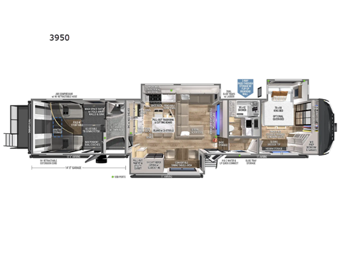 Model G 3950 Floorplan Image