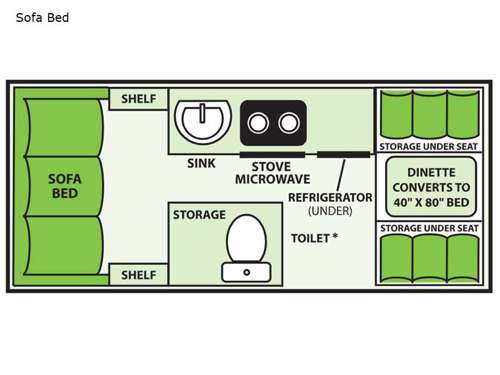 Expedition Sofa Bed Floorplan Image