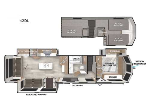 Salem Grand Villa 42DL Floorplan Image