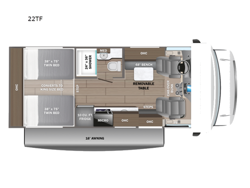 Redhawk SE 22TF Floorplan