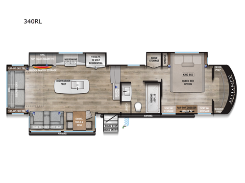 Paradigm 340RL Floorplan