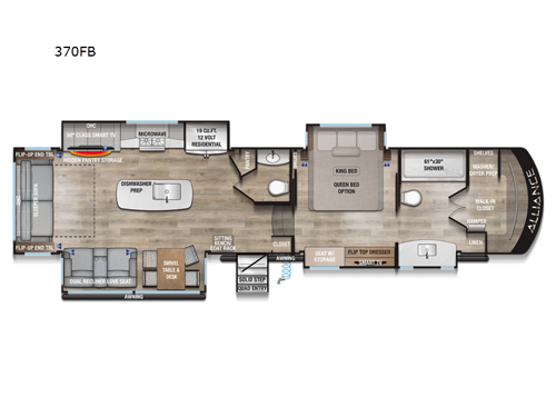 Paradigm 370FB Floorplan Image