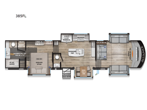 Paradigm 385FL Floorplan Image