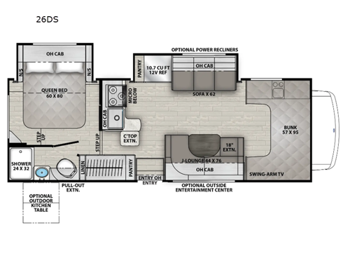 Freelander 26DS Floorplan Image