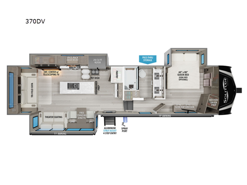 Solitude 370DV Floorplan Image