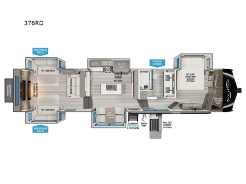 Solitude 376RD Floorplan Image