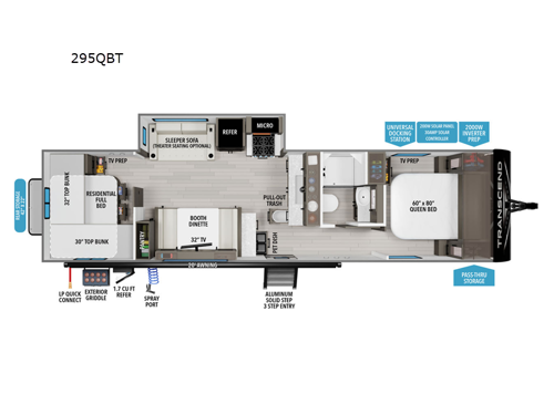 Transcend 295QBT Floorplan