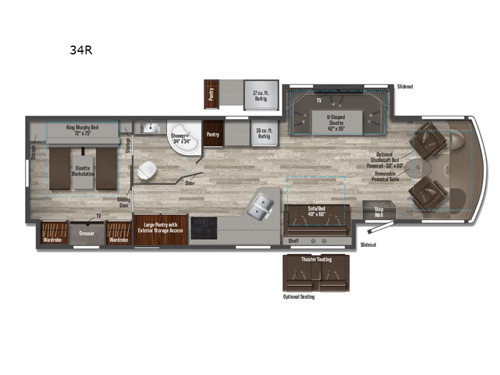 Sunstar 34R Floorplan Image