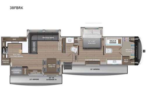 Pinnacle 38FBRK Floorplan