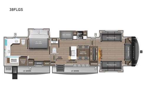 Pinnacle 38FLGS Floorplan Image