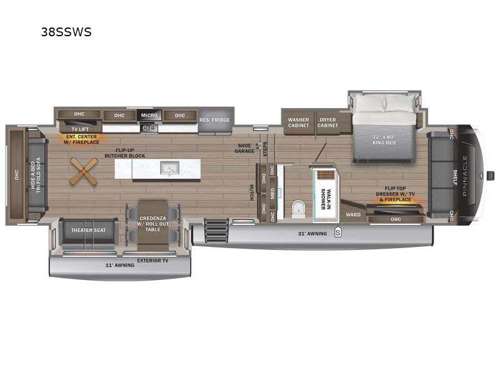 Pinnacle 38SSWS Floorplan Image