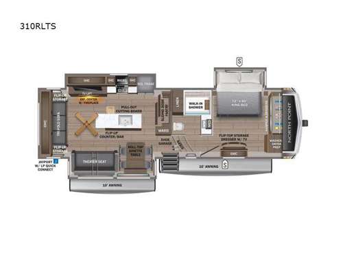 North Point 310RLTS Floorplan Image