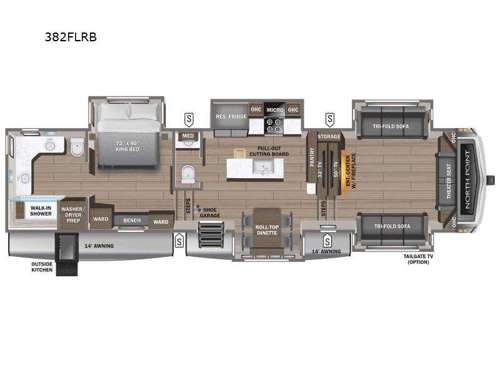 North Point 382FLRB Floorplan Image