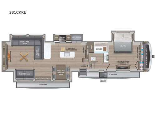 North Point 381CKRE Floorplan Image