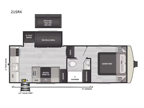 Arcadia Select 21SRK Floorplan Image