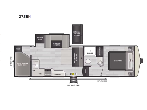 Arcadia Select 27SBH Floorplan Image