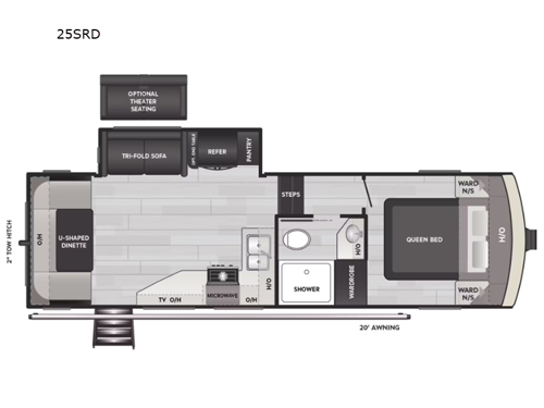 Arcadia Select 25SRD Floorplan Image