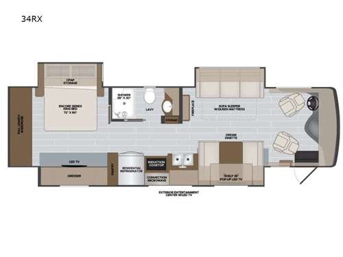 Nautica 34RX Floorplan Image