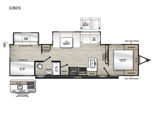 Aurora 32BDS Floorplan