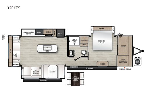 Aurora 32RLTS Floorplan