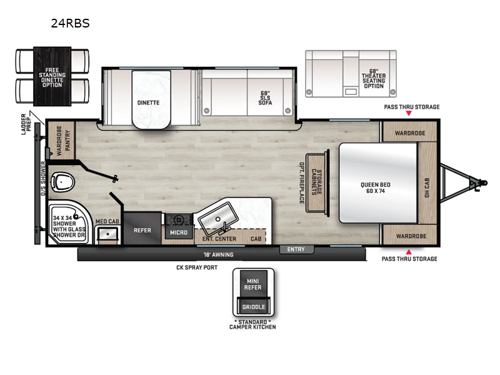 Aurora 24RBS Floorplan