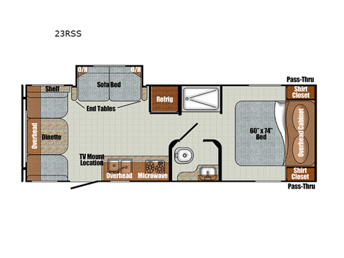 Vintage Cruiser 23RSS Floorplan